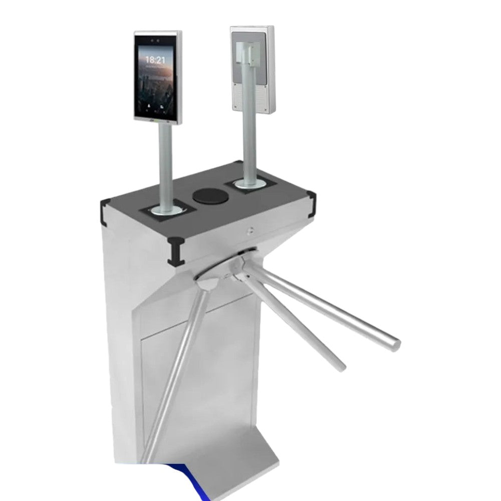ZKTECO - Kit de torniquete TS1000D con control de acceso FaceDepot7BL - Imagen 1