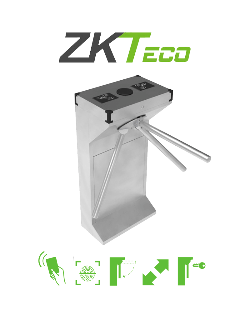 ZKTECO - Kit de torniquete TS1000D con control de acceso FaceDepot7BL - Imagen 3
