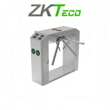 ZKTECO TS2200PRO - Torniquete Trípode Doble Carril Bidireccional / Semiautomático / Acero Inoxidable / Indicadores LED / 110V / Exterior Protegido / Requiere lectores y Panel - Imagen 1