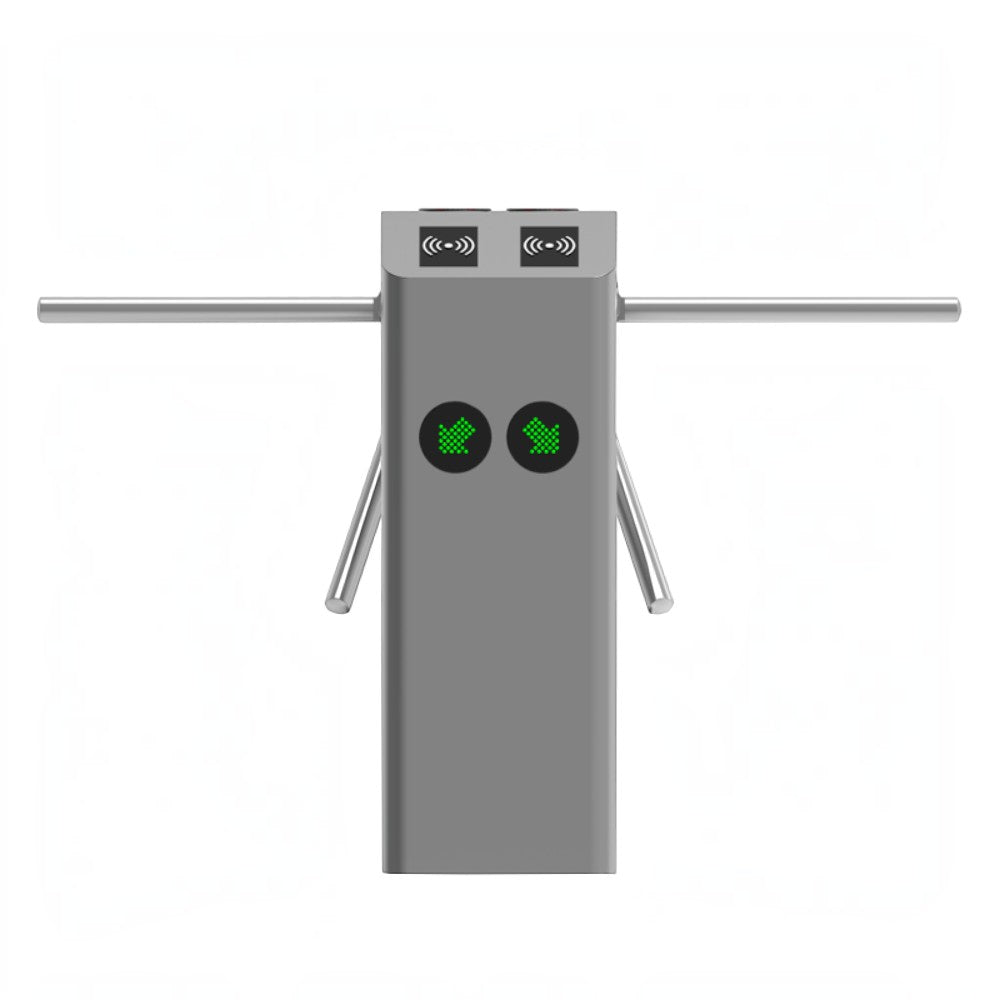 ZKTECO TS2200PRO - Torniquete Trípode Doble Carril Bidireccional / Semiautomático / Acero Inoxidable / Indicadores LED / 110V / Exterior Protegido / Requiere lectores y Panel - Imagen 2