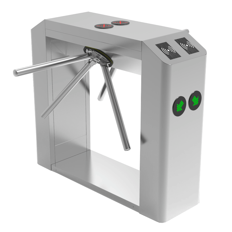 ZKTECO TS2200PRO - Torniquete Trípode Doble Carril Bidireccional / Semiautomático / Acero Inoxidable / Indicadores LED / 110V / Exterior Protegido / Requiere lectores y Panel - Imagen 6