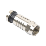 Conector F Macho de Compresión para cable RG-6, Cuerpo de Bronce Niquelado. EPCOM TITANIUM - Imagen 3