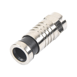 Conector F Macho de Compresión para cable RG-6, Cuerpo de Bronce Niquelado. EPCOM TITANIUM - Imagen 4
