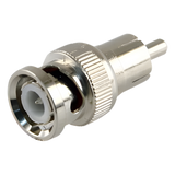 Adaptador en línea para 75 Ohm, de conector BNC macho a RCA macho en aplicaciones de Audio-Video para cámaras, monitores y DVR´s. EPCOM TITANIUM - Imagen 1