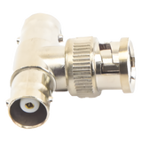 Adaptador Coaxial T BNC Macho a 2x BNC Hembra 75 Ohm Contactos Oro Teflón EPCOM TITANIUM TT-RG-12 - Imagen 3