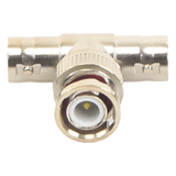 Adaptador Coaxial T BNC Macho a 2x BNC Hembra 75 Ohm Contactos Oro Teflón EPCOM TITANIUM TT-RG-12 - Imagen 4