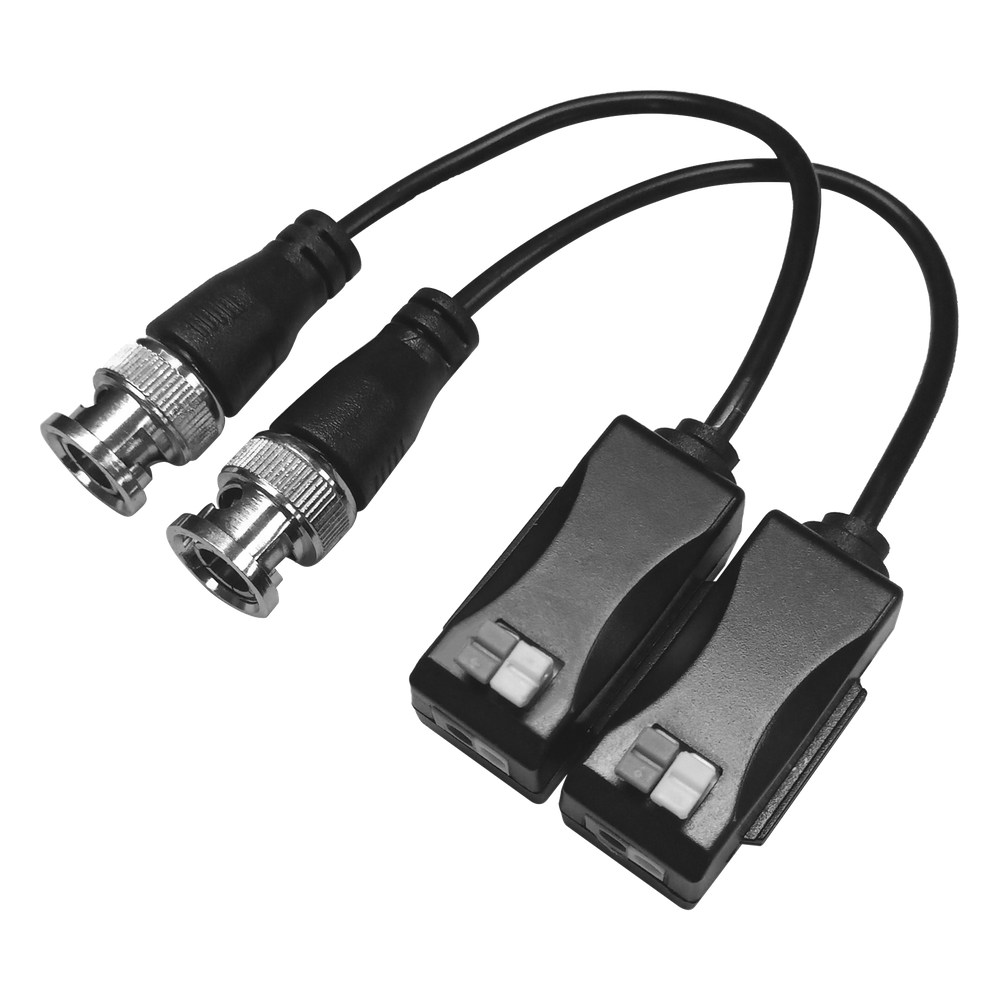 Kit de Transceptores Pasivos 4K 250m (820.2ft) UTP Cat 5e/6/6a/7 Push-Pin Pig Tail EPCOM TITANIUM TT101FTURBOZ - Imagen 1
