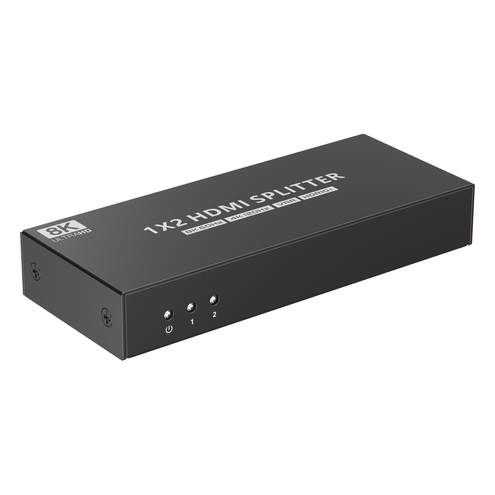 Splitter HDMI 1x2 HDMI 2.1 8K 60Hz 4K 120Hz 48Gbps HDR10+ Dolby Vision HDCP 2.3 EPCOM TITANIUM TT312-8K - Imagen 1