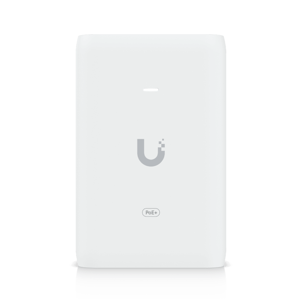 Adaptador PoE+ 2.5G / hasta 30 W / 48V 0.65A / (2) Puertos RJ45 MultiGigabit 2.5G / Salida PoE+ / LED Indicador / Ideal para APs UniFi WiFi 7 / / Protección contra Sobretensiones UBIQUITI - Imagen 1