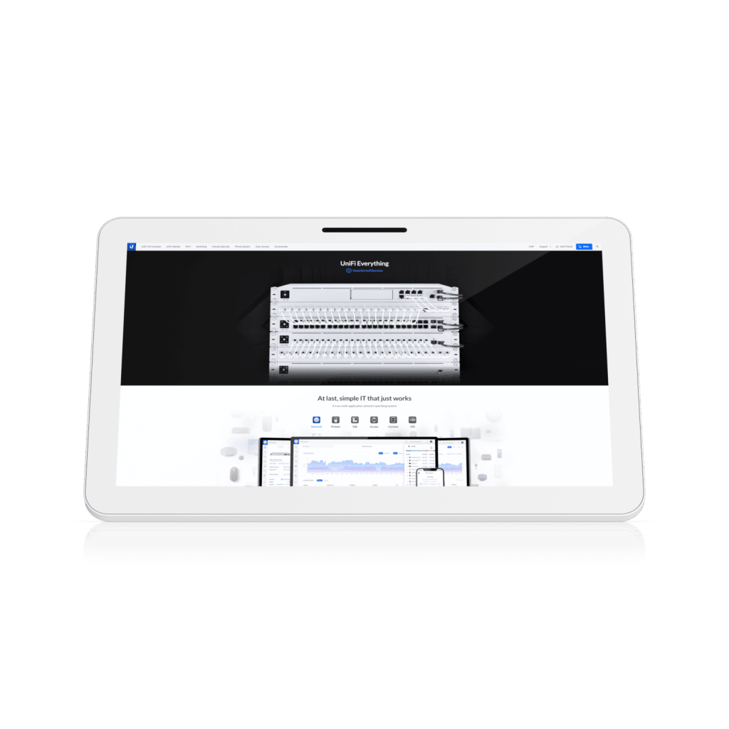 Publicidad Digital Digital SignageUBIQUITIUC-DISPLAYPantalla Interactiva 21.5" FHD Multi - Touch Capacitivo PoE++ Octa - Core 2.2 GHz VESA Ubiquiti UC - DISPLAY - SILYMX