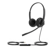 Diadema Profesional USB para Teléfonos IP y PC con Almohadillas de Cuero UH34-DUAL-TEAMS YEALINK - Imagen 1