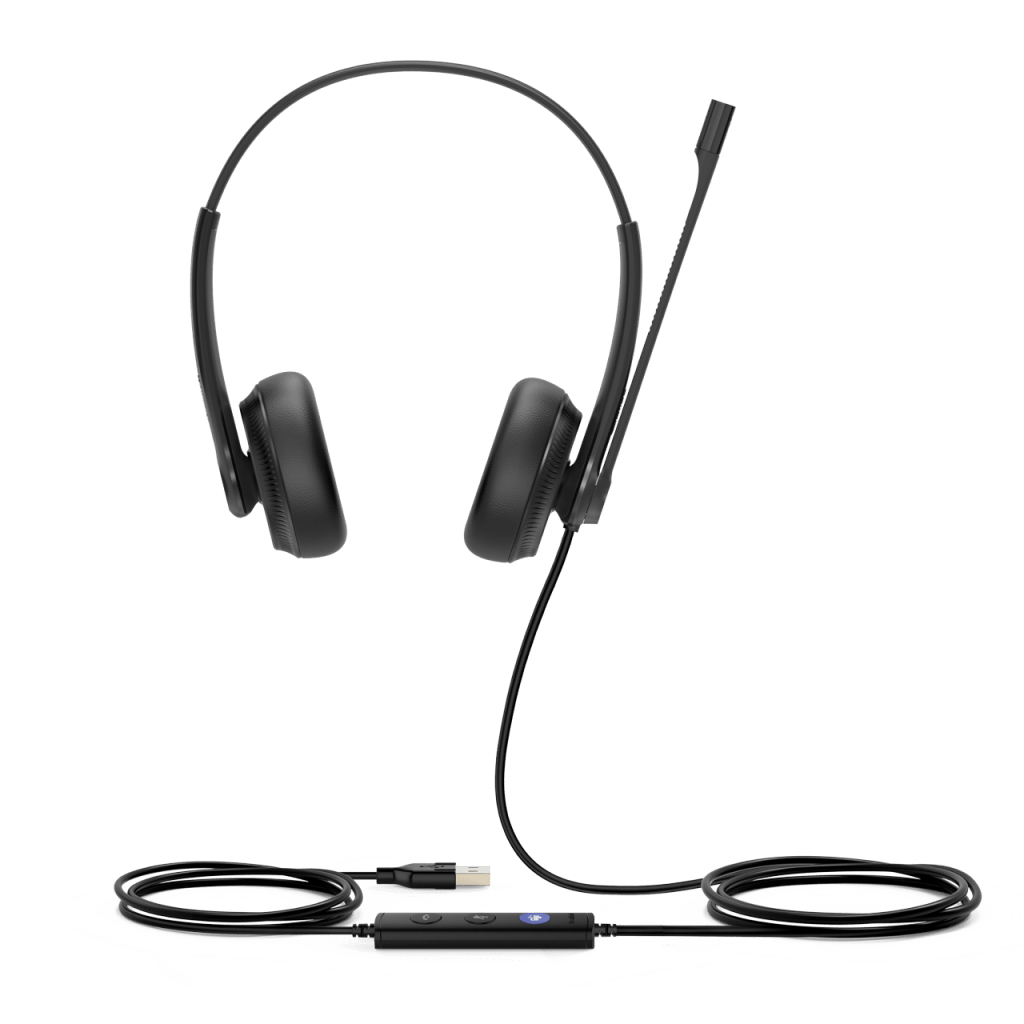 Diadema Profesional USB para Teléfonos IP y PC con Almohadillas de Cuero UH34-DUAL-TEAMS YEALINK - Imagen 2