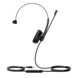 Diadema Alámbrica Yealink UH34 Mono Teams USB / 3.5 mm con Almohadillas de Cuero UH34-MONO-TEAMS - Imagen 1