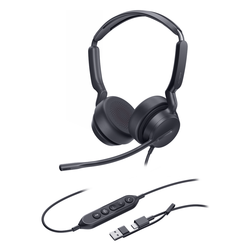 Diadema Alámbrica Yealink UH42 Dual USB-C/A Certificada Microsoft Teams - Imagen 1