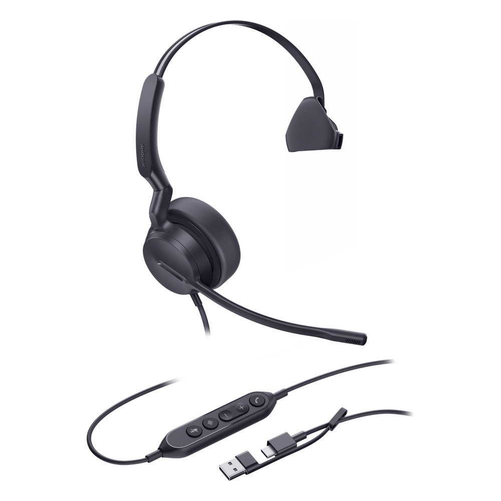 Diadema Profesional USB-C/A con IA, Audio HD y Cancelación de Ruido UH42-MONO-TEAMS-USB-C/A YEALINK - Imagen 1