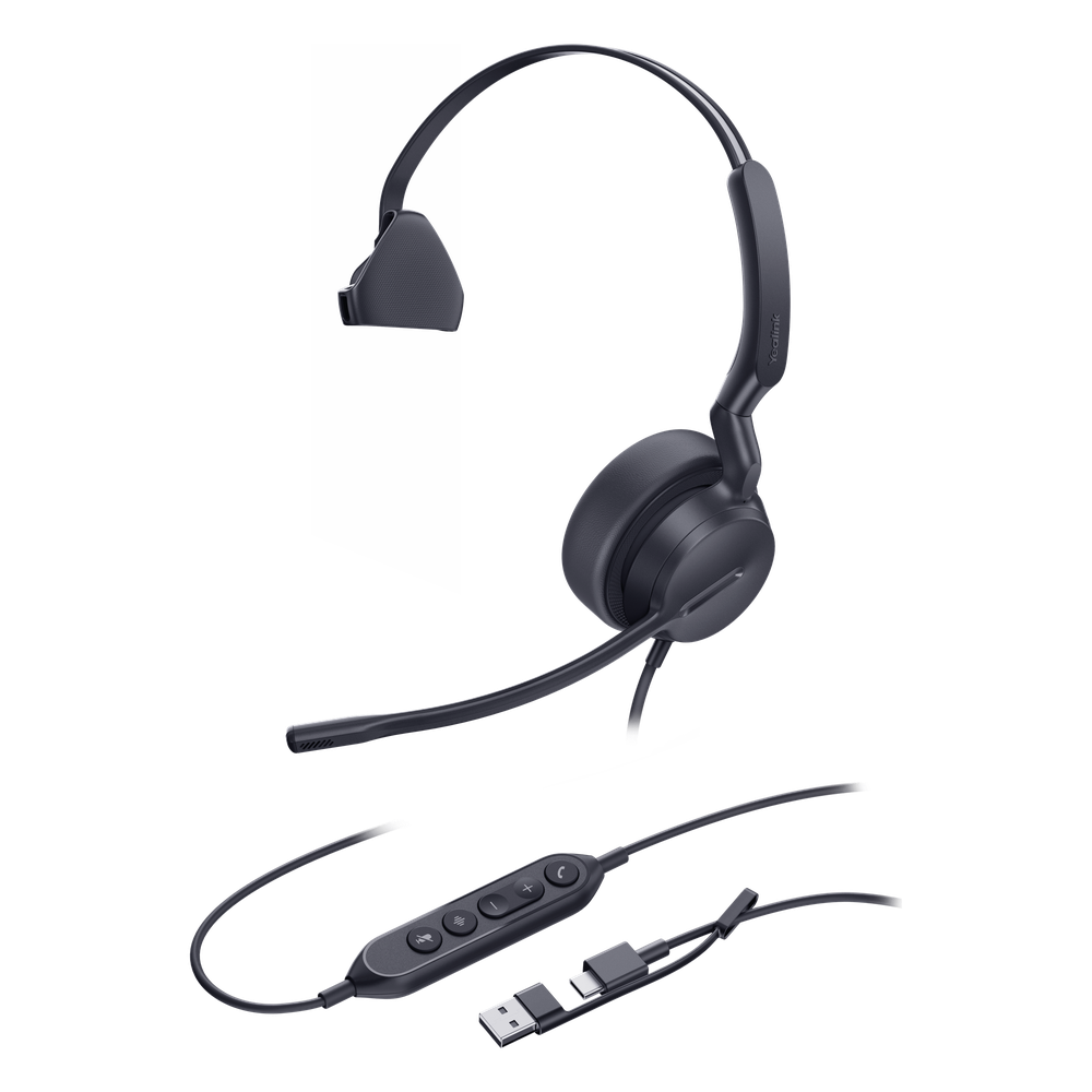 Diadema Profesional USB-C/A con IA, Audio HD y Cancelación de Ruido UH42-MONO-TEAMS-USB-C/A YEALINK - Imagen 2