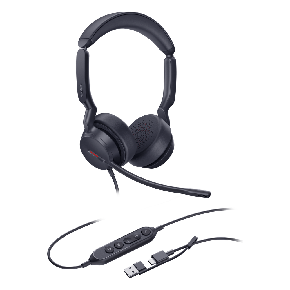 Auriculares Diadema Profesional Cancelación AI Audio HD USB-C/A Yealink UH44 Dual UC - Imagen 1