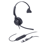 Diadema Alámbrica Yealink UH44 Mono Teams USB-C/A UH44-MONO-TEAMS-USB-C/A - Imagen 1