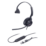 Diadema Alámbrica Yealink UH46 Mono Teams – Cancelación de Ruido IA / USB-C + USB-A / Audio HD Profesional UH46-MONO-TEAMS-USB-C/A - Imagen 2