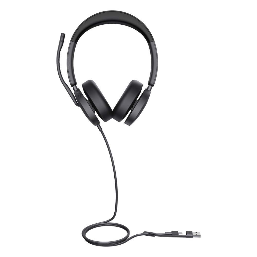 Auriculares Diadema Profesional con ANC Híbrido, Certificación Microsoft Teams y Audio HD Yealink UH48 Dual Teams USB-C/A - Imagen 1