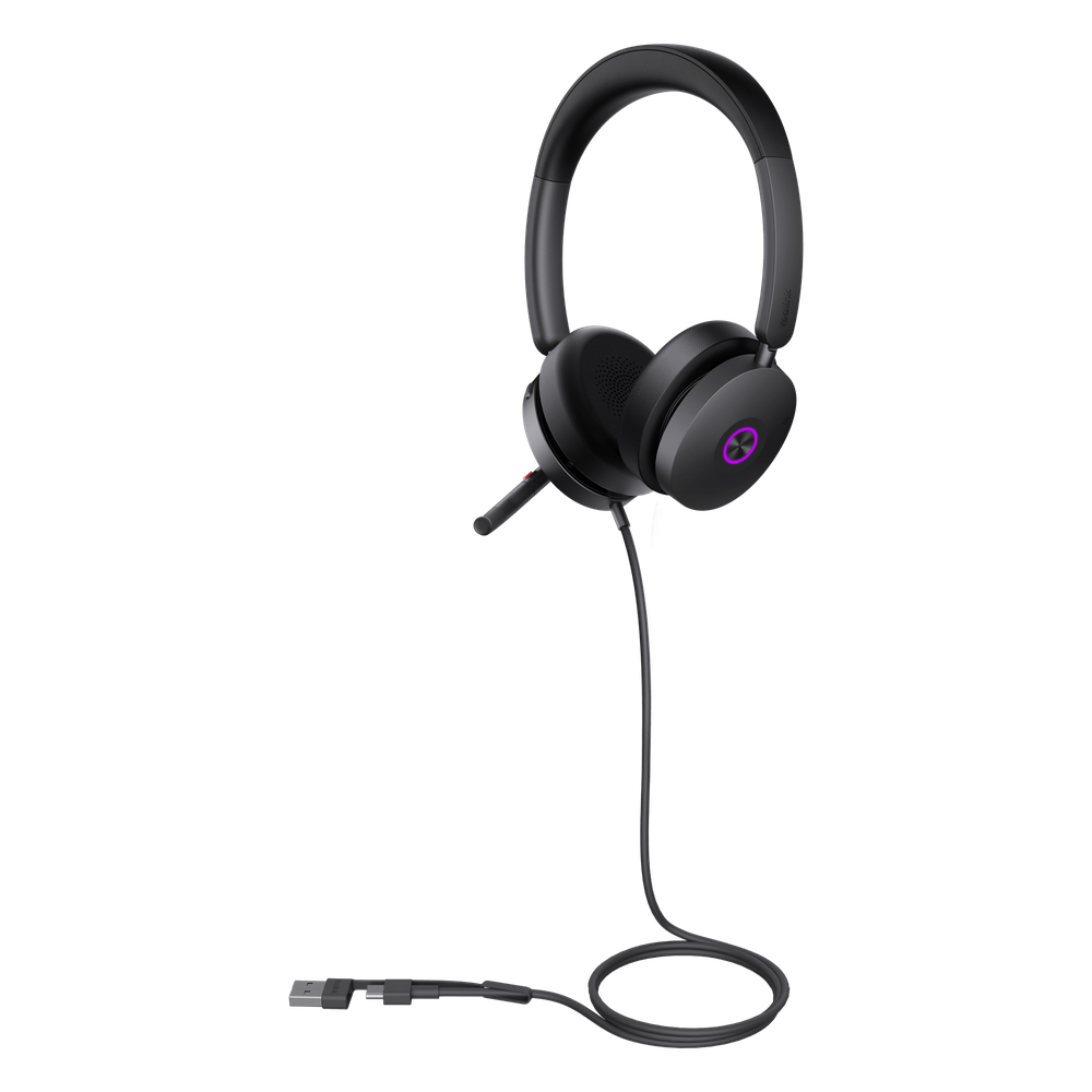 Auriculares Diadema Profesional con ANC Híbrido, Certificación Microsoft Teams y Audio HD Yealink UH48 Dual Teams USB-C/A - Imagen 2