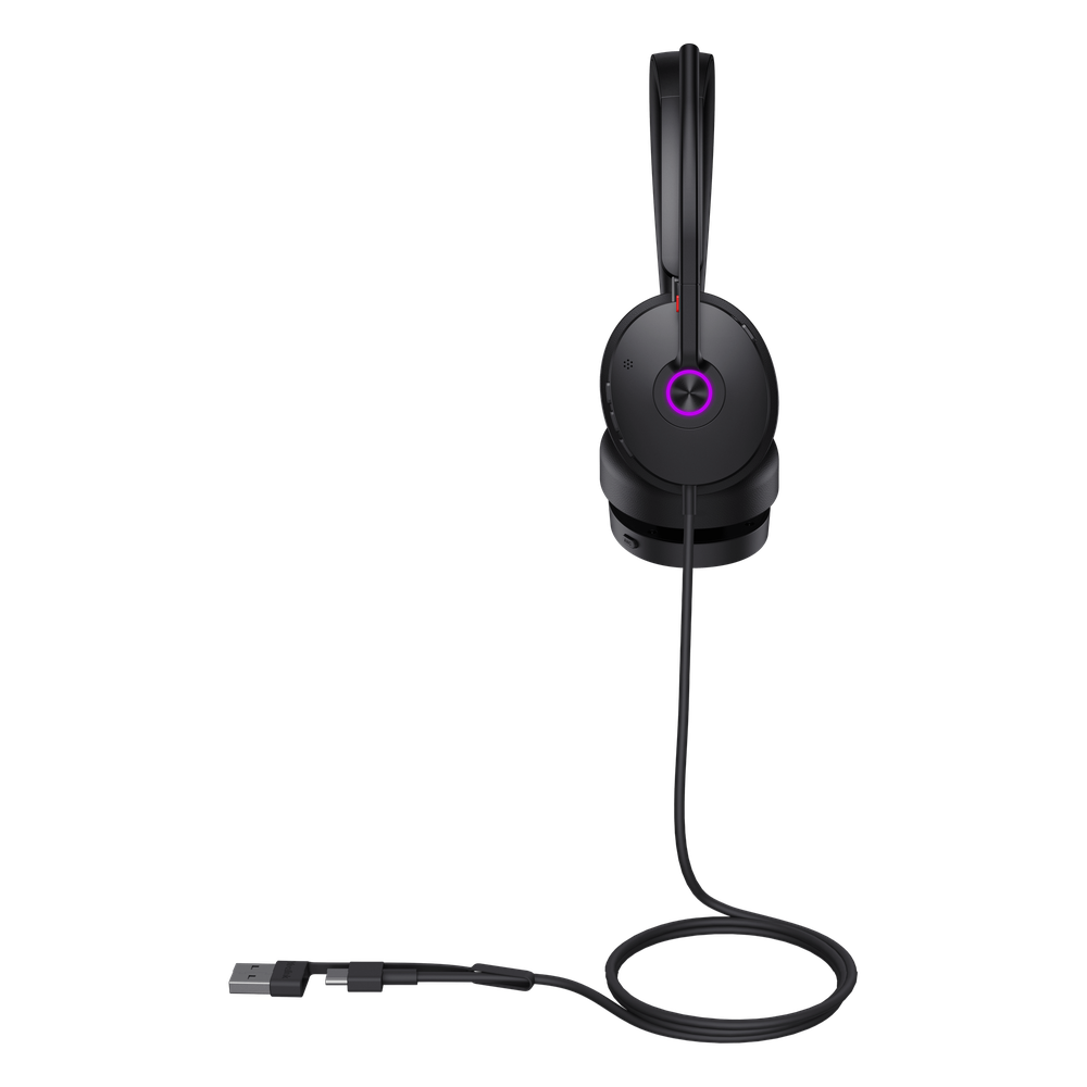 Auriculares Diadema Profesional con ANC Híbrido, Certificación Microsoft Teams y Audio HD Yealink UH48 Dual Teams USB-C/A - Imagen 3