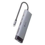 HUB USB-C 9 en 1 / HDMI 4K@60Hz / Ethernet Gigabit / 100W PD / 140.2x43x14.3 mm (0.46x0.14x0.047 ft) TP-LINK - Imagen 1