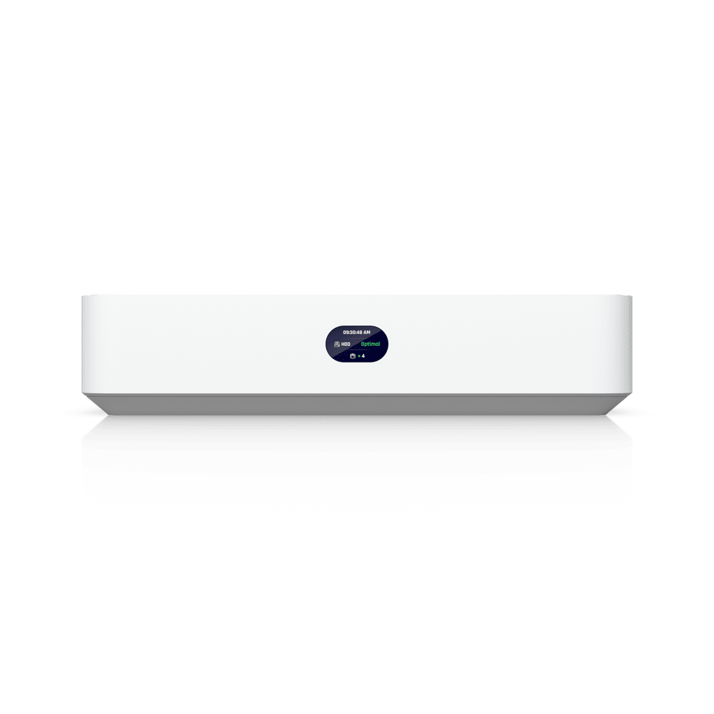 UniFi Protect UNVR-Instant – Grabador de Video en Red con Soporte para HDD de 3.5”, Switch PoE Integrado de 6 Puertos GbE (40W) y Puerto HDMI Viewport UBIQUITI - Imagen 1
