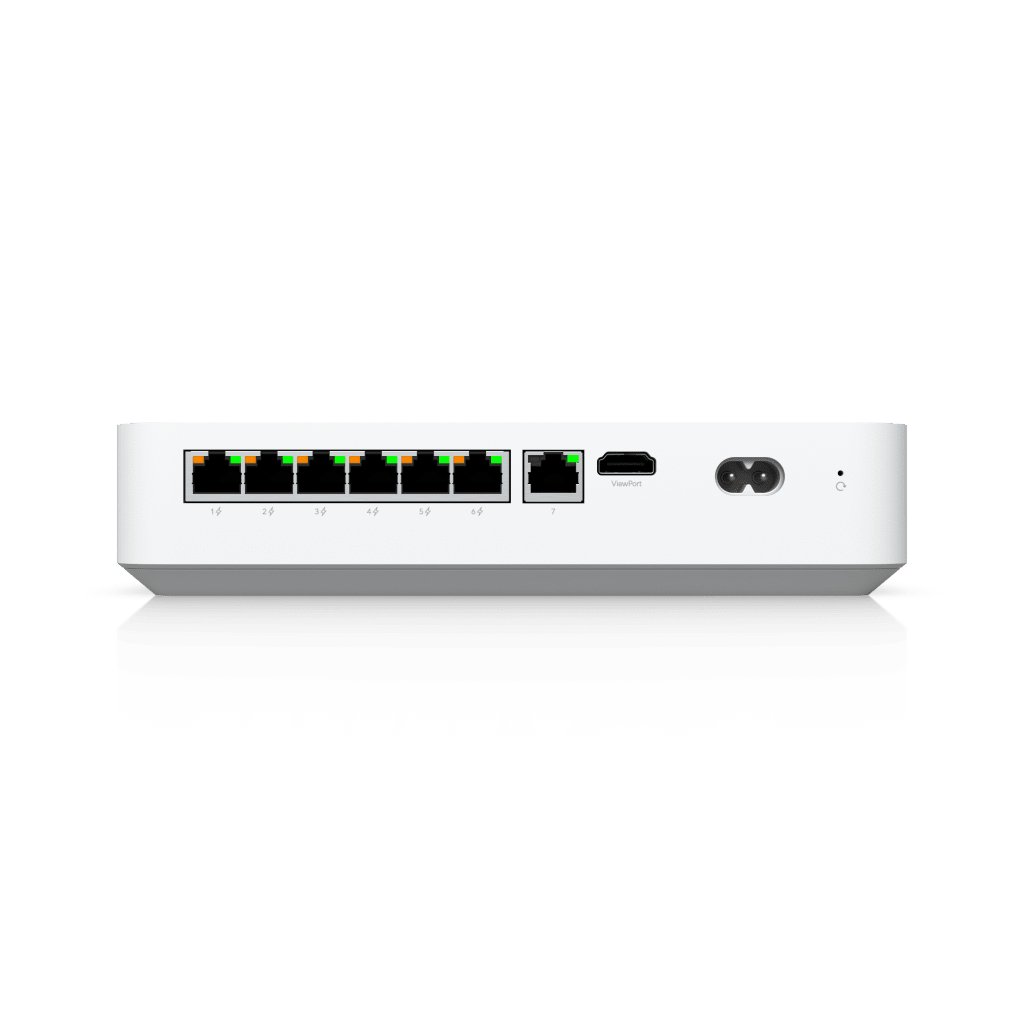 UniFi Protect UNVR-Instant – Grabador de Video en Red con Soporte para HDD de 3.5”, Switch PoE Integrado de 6 Puertos GbE (40W) y Puerto HDMI Viewport UBIQUITI - Imagen 3
