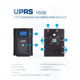 NO BREAK INTERACTIVO CDP DE 1500VA/1050WATTS 8CONT - Imagen 2