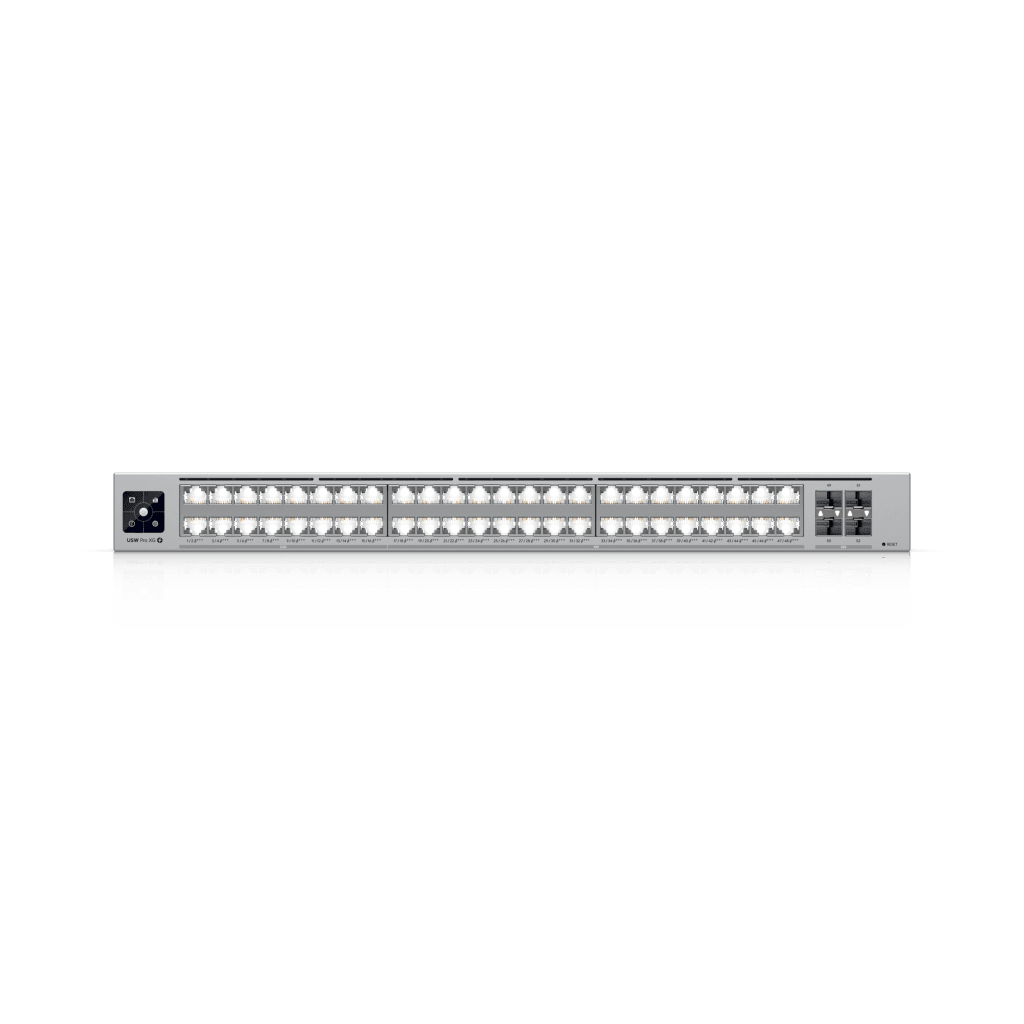 Switches PoEUBIQUITIUSW-PRO-XG-48-POESwitch Administrable Capa 3 48 Puertos 10GbE/2.5GbE PoE+++ 1080W 4 SFP28 25G Ubiquiti USW - PRO - XG - 48 - POE - SILYMX