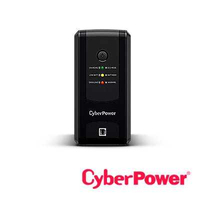 UPS / No BreakCYBERPOWERUT750GUNo Break UPS Torre 750VA 375W Linea Interactiva AVR 8 Contactos USB GreenPower CyberPower UT750GU - SILYMX