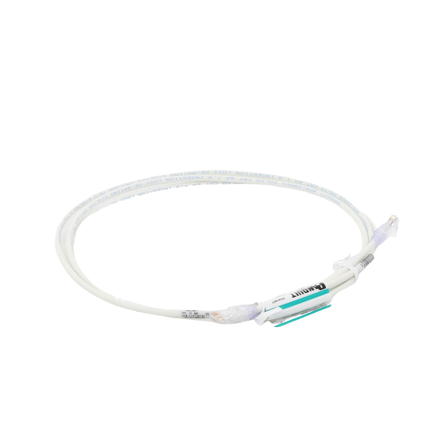 Patch Cord UTP Cat6A CM/LSZH Diámetro Reducido (28AWG) Color Blanco Mate 7ft PANDUIT - Imagen 3
