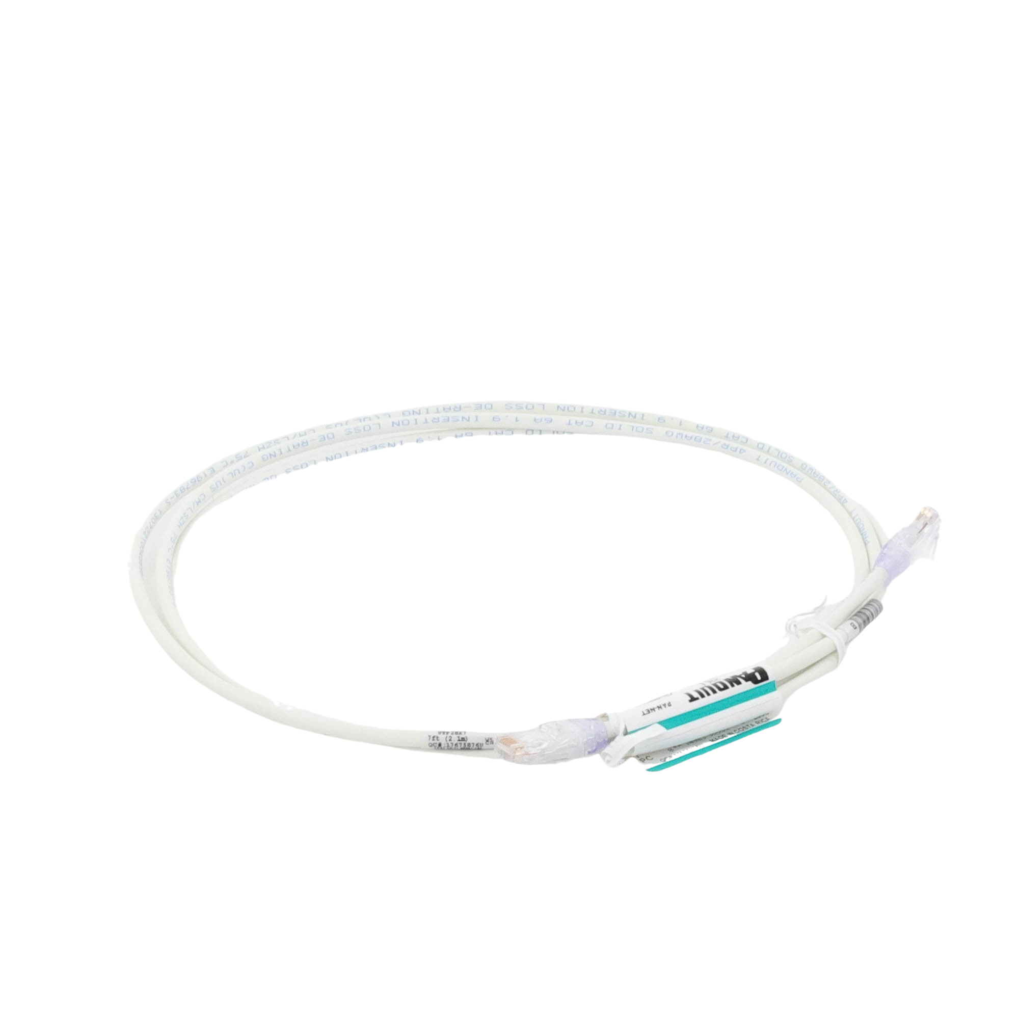 Patch Cord UTP Cat6A CM/LSZH Diámetro Reducido (28AWG) Color Blanco Mate 7ft PANDUIT - Imagen 3