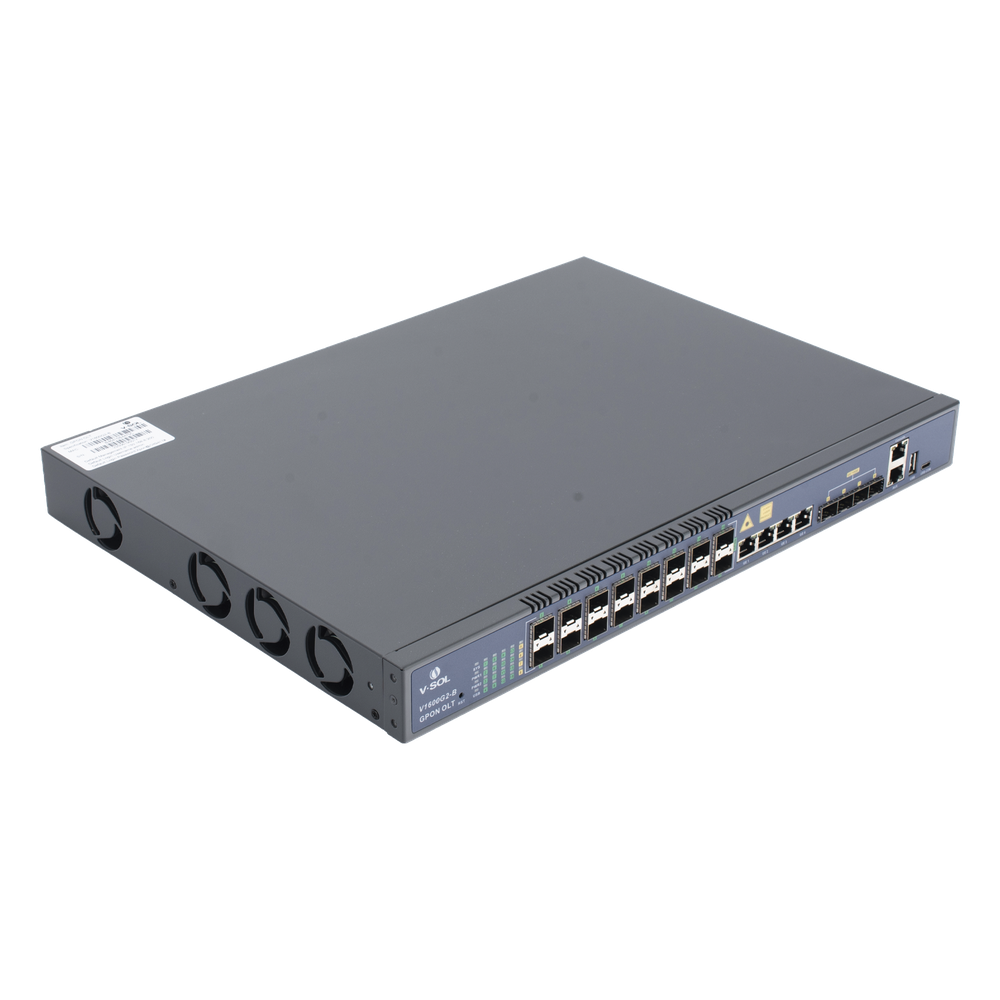 OLT V-SOL de 16 puertos GPON con 8 puertos Uplink 4 puertos Gigabit Ethernet 4 puertos SFP/SFP+ hasta 2,048 ONUs V1600G-2B - Imagen 3