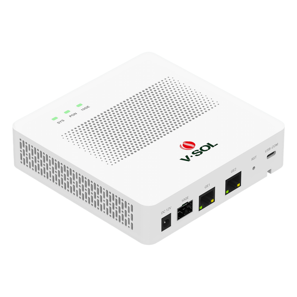 Mini OLT de 1 Puerto GPON SC/UPC con 3 puertos Uplink (2 puertos Gigabit Ethernet + 1 puerto SFP/SFP+) , hasta 64 ONUs / ONTs V-SOL - Imagen 3