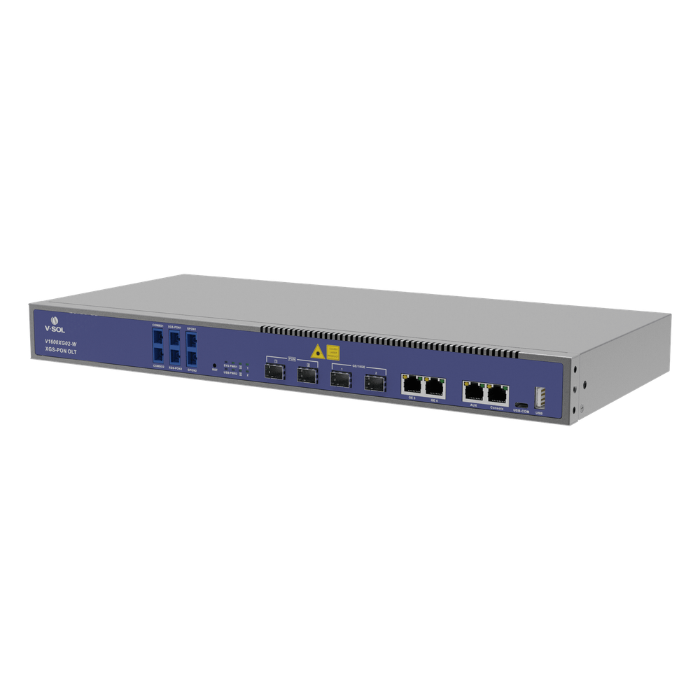 OLT Dual de 2 Puertos XGSPON/GPON con WDM Integrado/ 4 Puertos Uplink (2 Puerto Gigabit RJ45 + 2 Puertos SFP/SFP+) / Hasta 512 ONUs V-SOL - Imagen 2