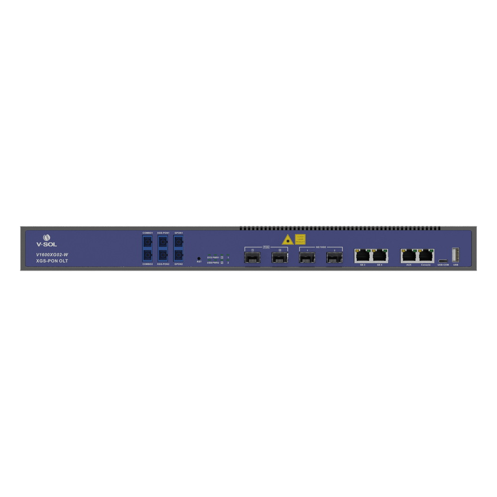 OLT Dual de 2 Puertos XGSPON/GPON con WDM Integrado/ 4 Puertos Uplink (2 Puerto Gigabit RJ45 + 2 Puertos SFP/SFP+) / Hasta 512 ONUs V-SOL - Imagen 3