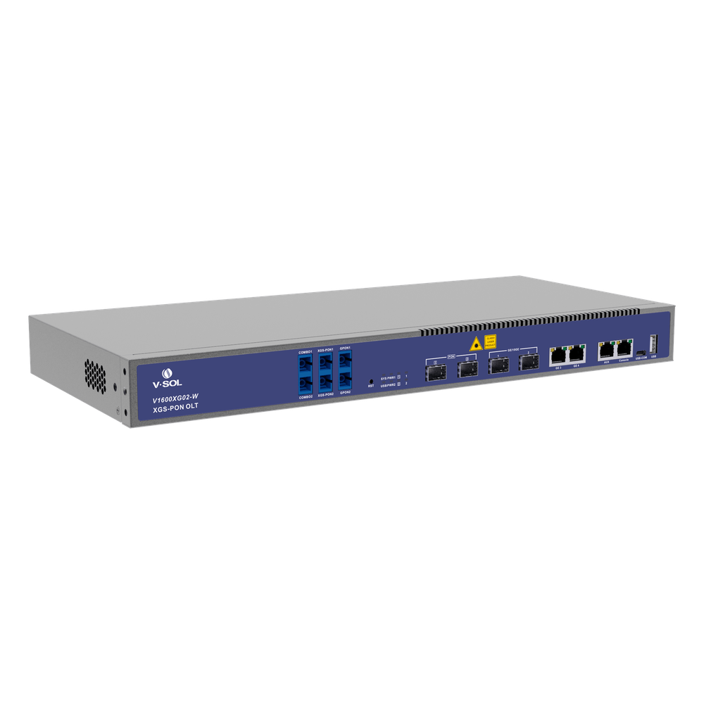 OLT Dual de 2 Puertos XGSPON/GPON con WDM Integrado/ 4 Puertos Uplink (2 Puerto Gigabit RJ45 + 2 Puertos SFP/SFP+) / Hasta 512 ONUs V-SOL - Imagen 4