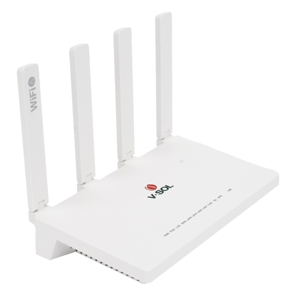 ONU GPON/EPON con Wi-Fi 6 AX1500 / 4 Puertos Gigabit / Puerto PON SC/UPC, Hasta 1500 Mbps V-SOL - Imagen 3