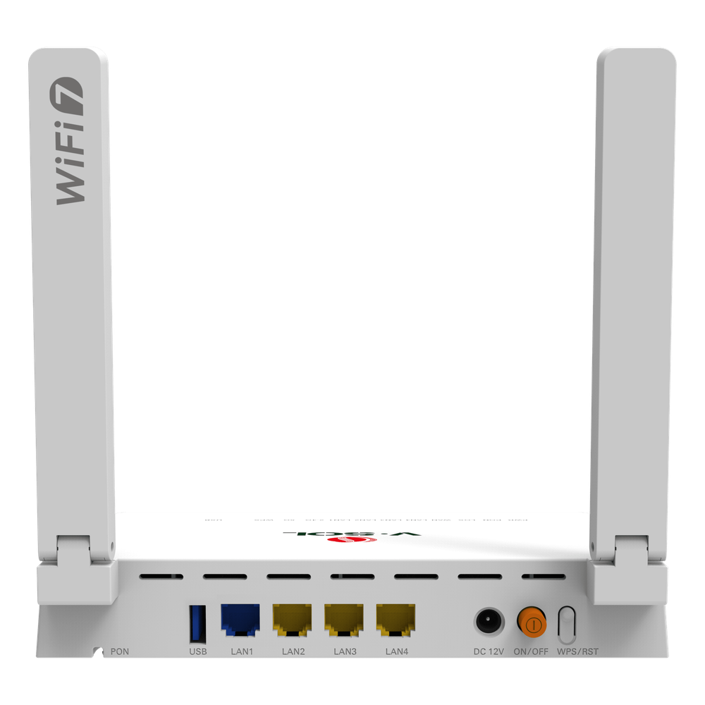 ONU GPON/EPON con Wi-Fi 7 / 1 Puerto 2.5 Gigabits/ 3 Puertos Gigabit / Puerto PON SC/UPC, Hasta 3600 Mbps V-SOL - Imagen 2