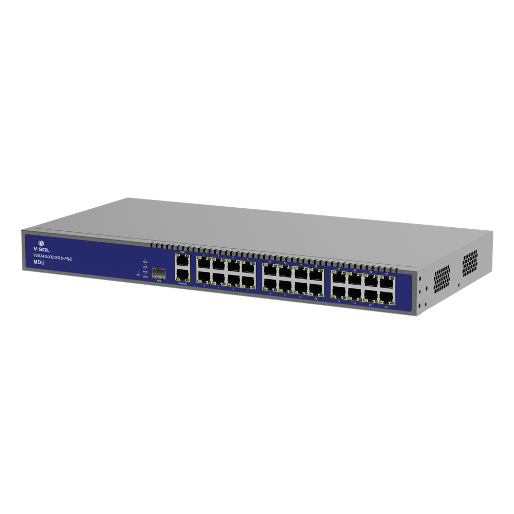 MDU Triple-mode PON (GPON/XGPON/XGSPON) / 24 Puertos PoE 802.3at Gigabit / 1 Puerto PON V-SOL - Imagen 3