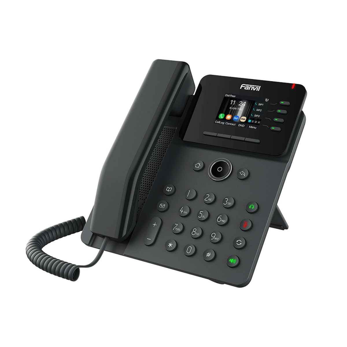 VoIP Telefonia IP VideoconferenciaFANVILV61WTeléfono IP Wi - Fi Empresarial 4 Líneas SIP Bluetooth PoE Gigabit Conferencia 6 Vías Fanvil V61W - SILYMX