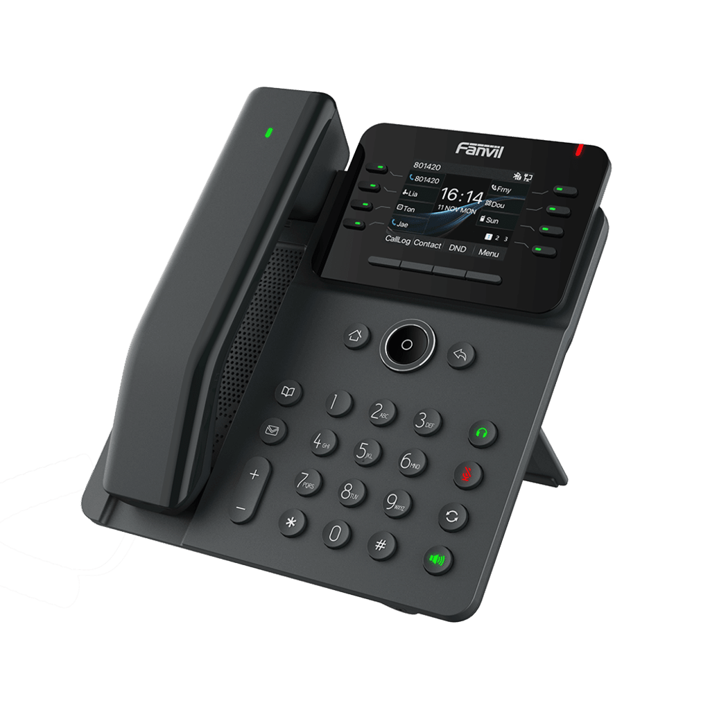 VoIP Telefonia IP VideoconferenciaFANVILV62-PROTeléfono IP Inalámbrico 12 Líneas SIP Conferencia 6 Vías Gigabit PoE WiFi Bluetooth Fanvil V62 - PRO - SILYMX