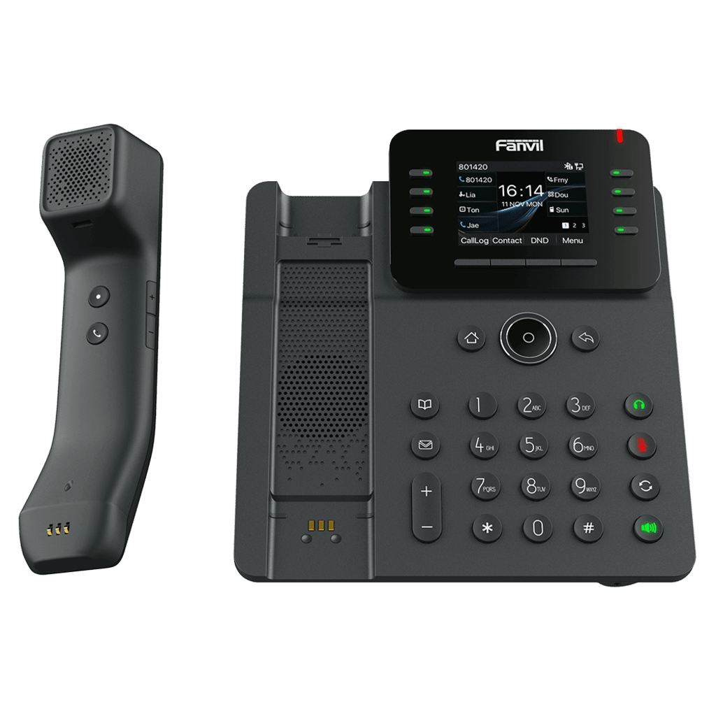 VoIP Telefonia IP VideoconferenciaFANVILV62-PROTeléfono IP Inalámbrico 12 Líneas SIP Conferencia 6 Vías Gigabit PoE WiFi Bluetooth Fanvil V62 - PRO - SILYMX