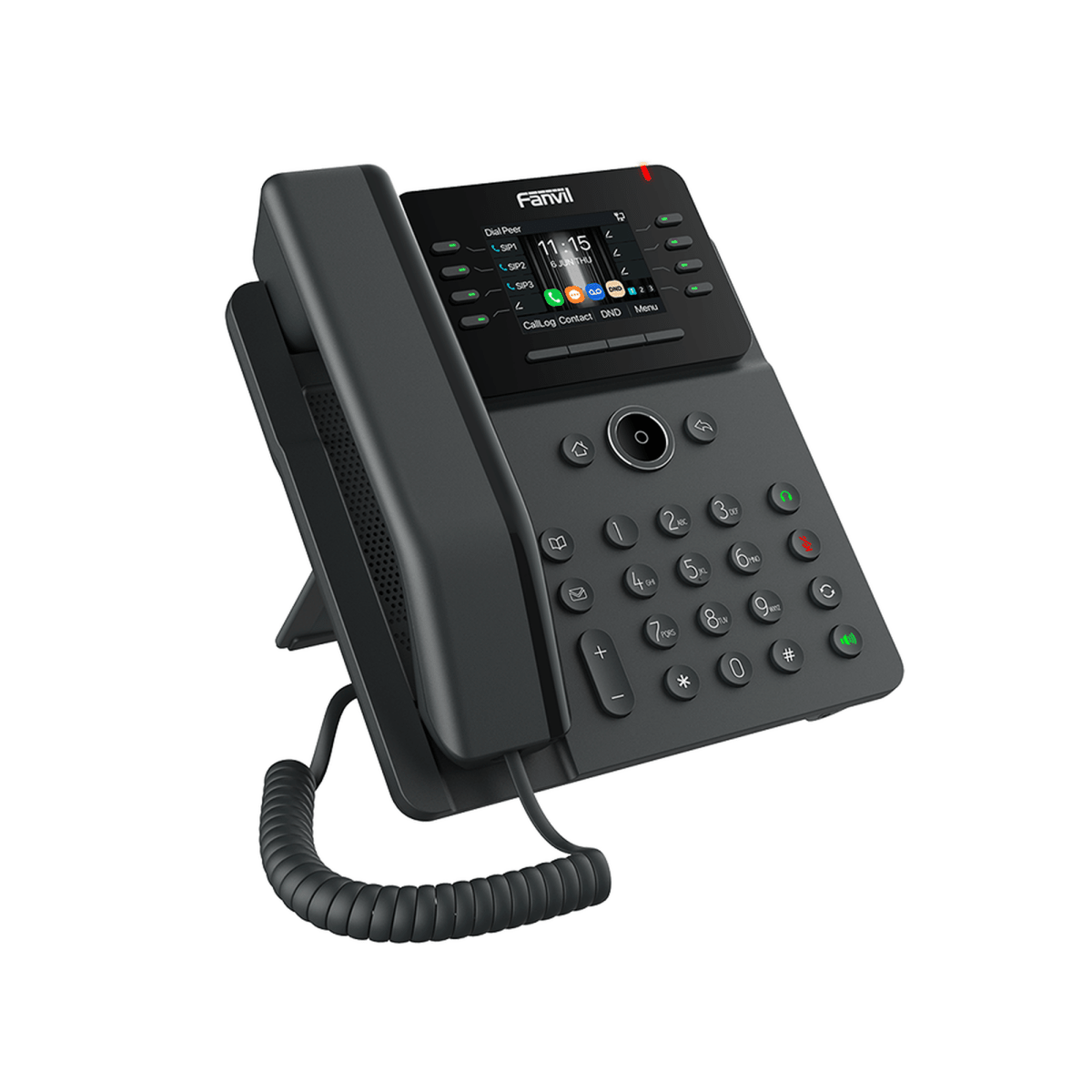 Teléfonos IPFANVILV62WTeléfono IP Wi - Fi Empresarial 12 Líneas SIP Bluetooth PoE Gigabit Conferencia 6 Vías Fanvil V62W - SILYMX