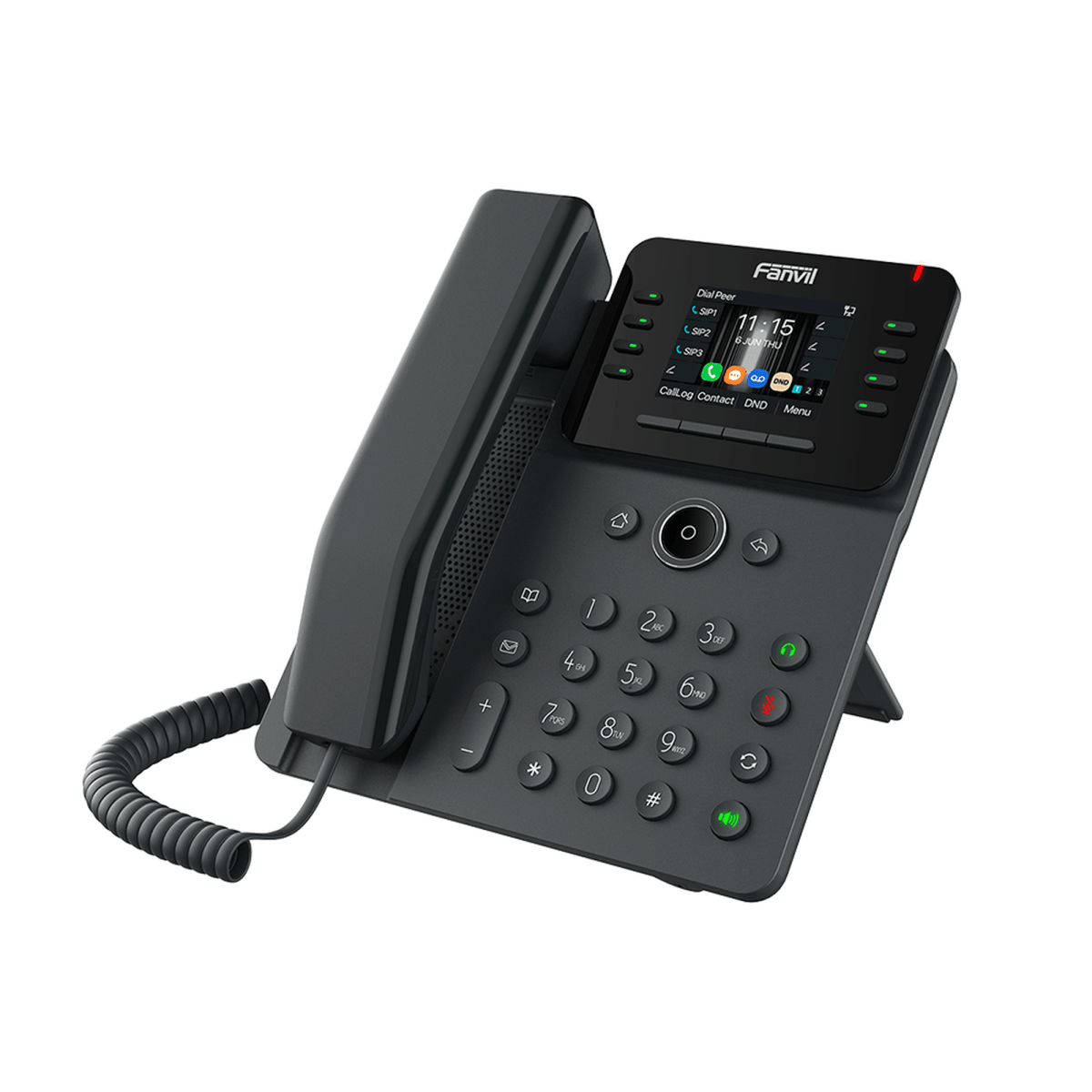 Teléfonos IPFANVILV62WTeléfono IP Wi - Fi Empresarial 12 Líneas SIP Bluetooth PoE Gigabit Conferencia 6 Vías Fanvil V62W - SILYMX