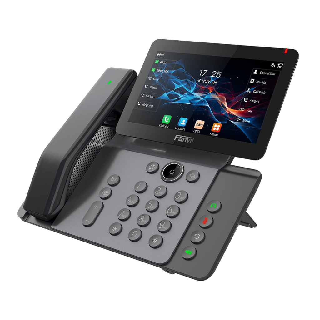 VoIP Telefonia IP VideoconferenciaFANVILV66-PROTeléfono IP 20 Líneas SIP Wi - Fi Bluetooth Video Gigabit PoE Handset Inalámbrico DECT Fanvil V66 - PRO - SILYMX