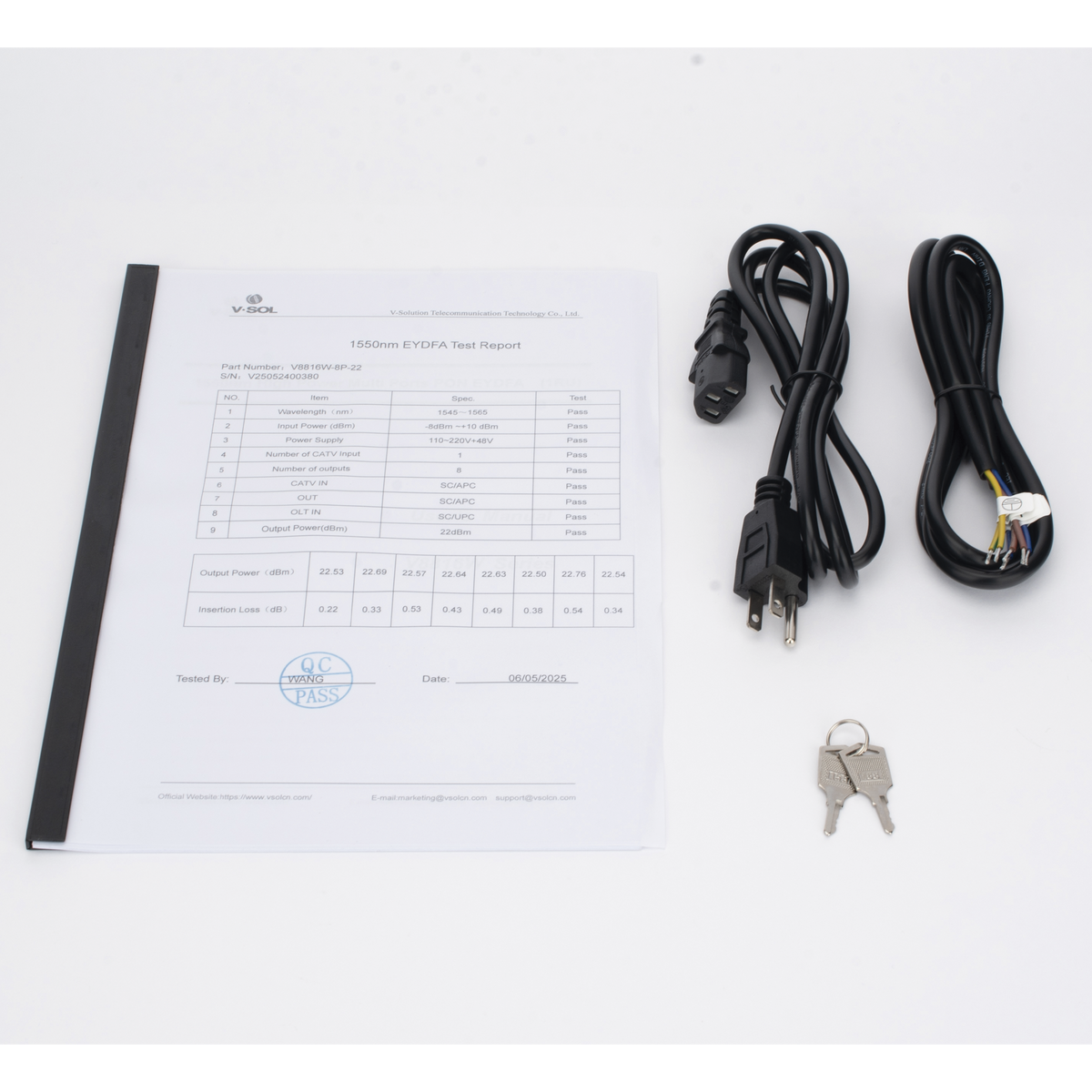 Amplificador Óptico EYDFA de 8 puertos de 1550nm V-SOL V8816W-8P-22 - Imagen 7