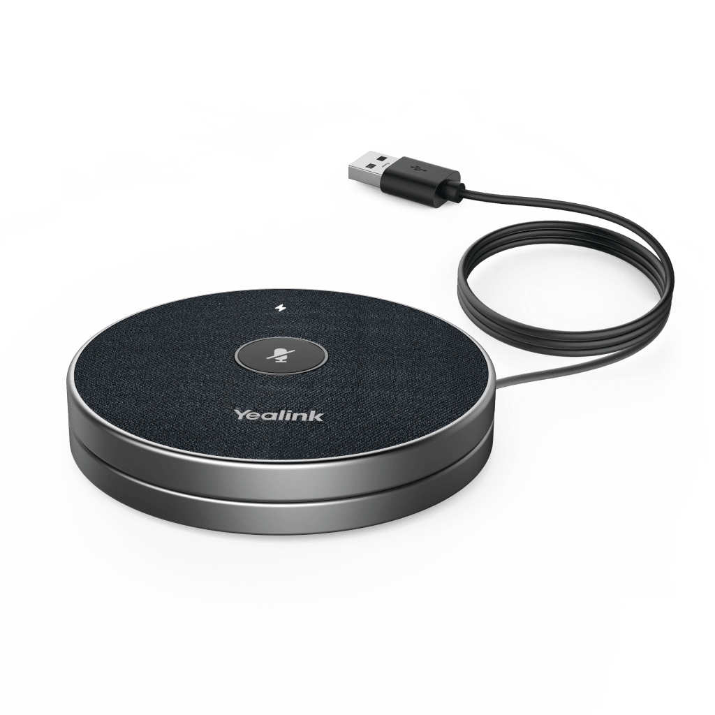 Micrófono inalámbrico 360° VCM36W-PACKAGE de Yealink para videoconferencias, con amplio alcance y cancelación de ruido. - Imagen 2